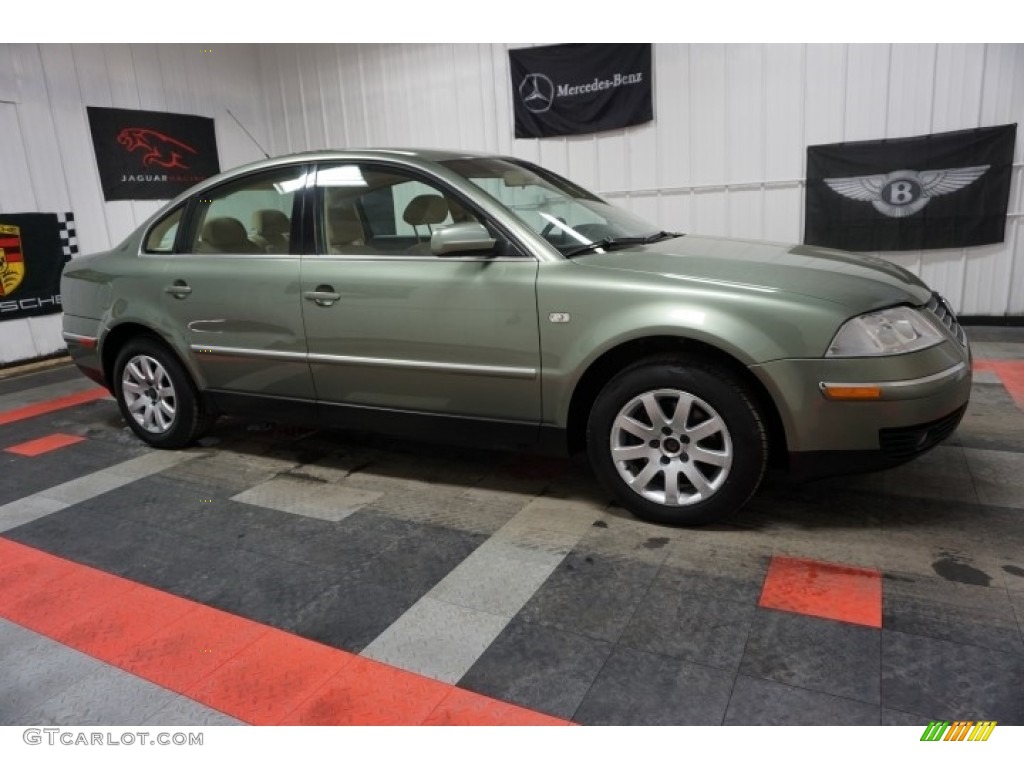 2003 Passat GLS Sedan - Fresco Green Metallic / Beige photo #6