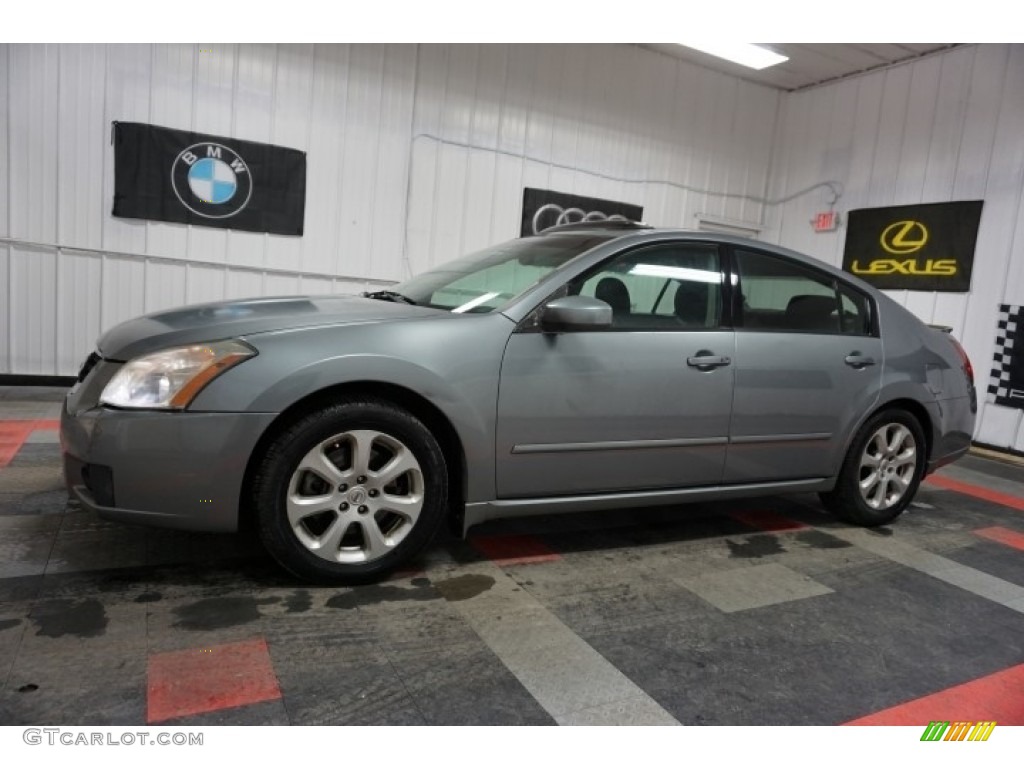 2008 Maxima 3.5 SL - Dark Slate Metallic / Charcoal Black photo #2