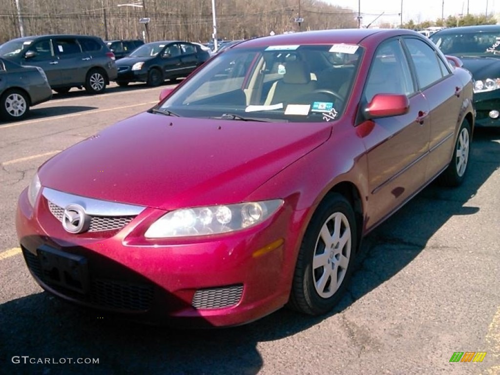 2006 MAZDA6 i Sedan - Redfire Metallic / Beige photo #1