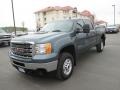 2014 Heritage Blue Metallic GMC Sierra 2500HD SLE Crew Cab 4x4  photo #2