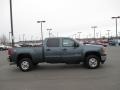 2014 Heritage Blue Metallic GMC Sierra 2500HD SLE Crew Cab 4x4  photo #7