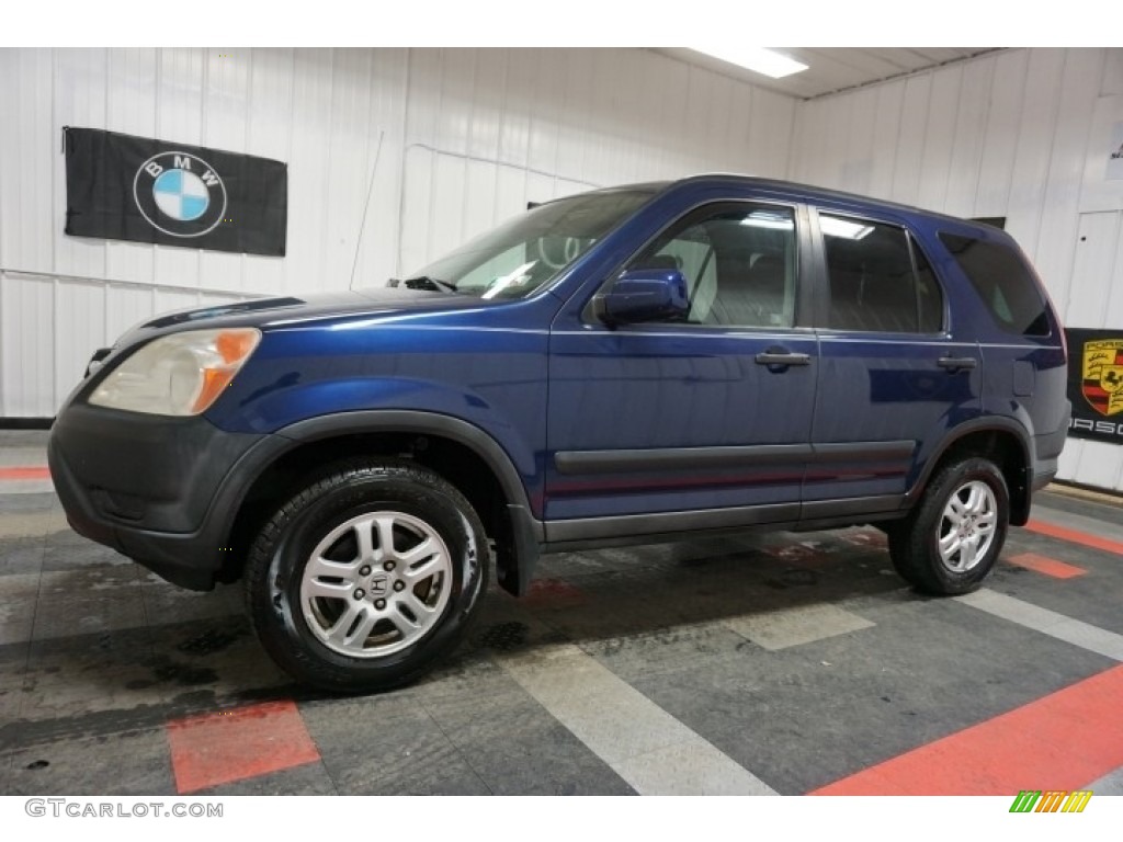 2002 CR-V EX 4WD - Eternal Blue Pearl / Black photo #2