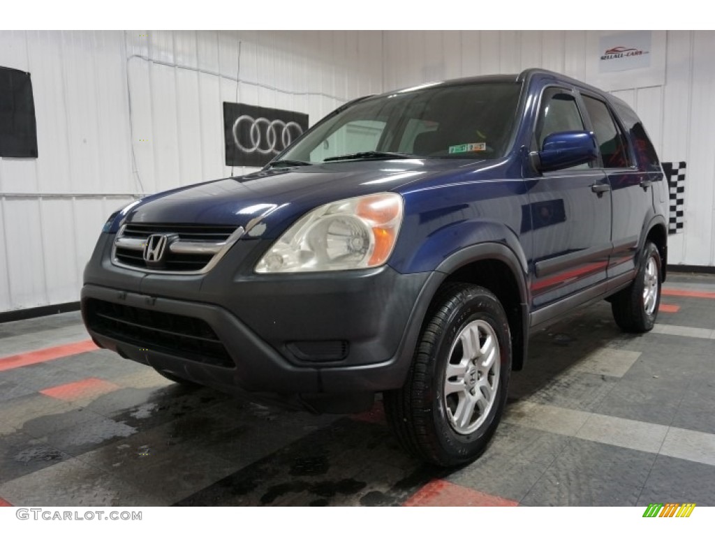 2002 CR-V EX 4WD - Eternal Blue Pearl / Black photo #3