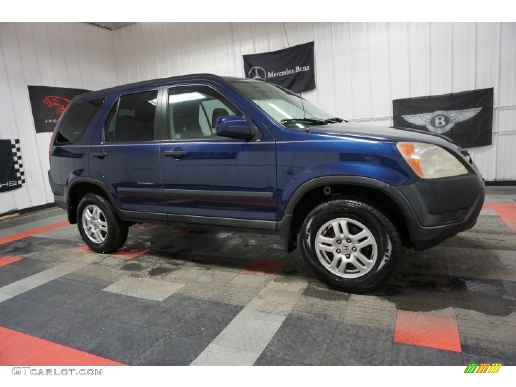 2002 CR-V EX 4WD - Eternal Blue Pearl / Black photo #6