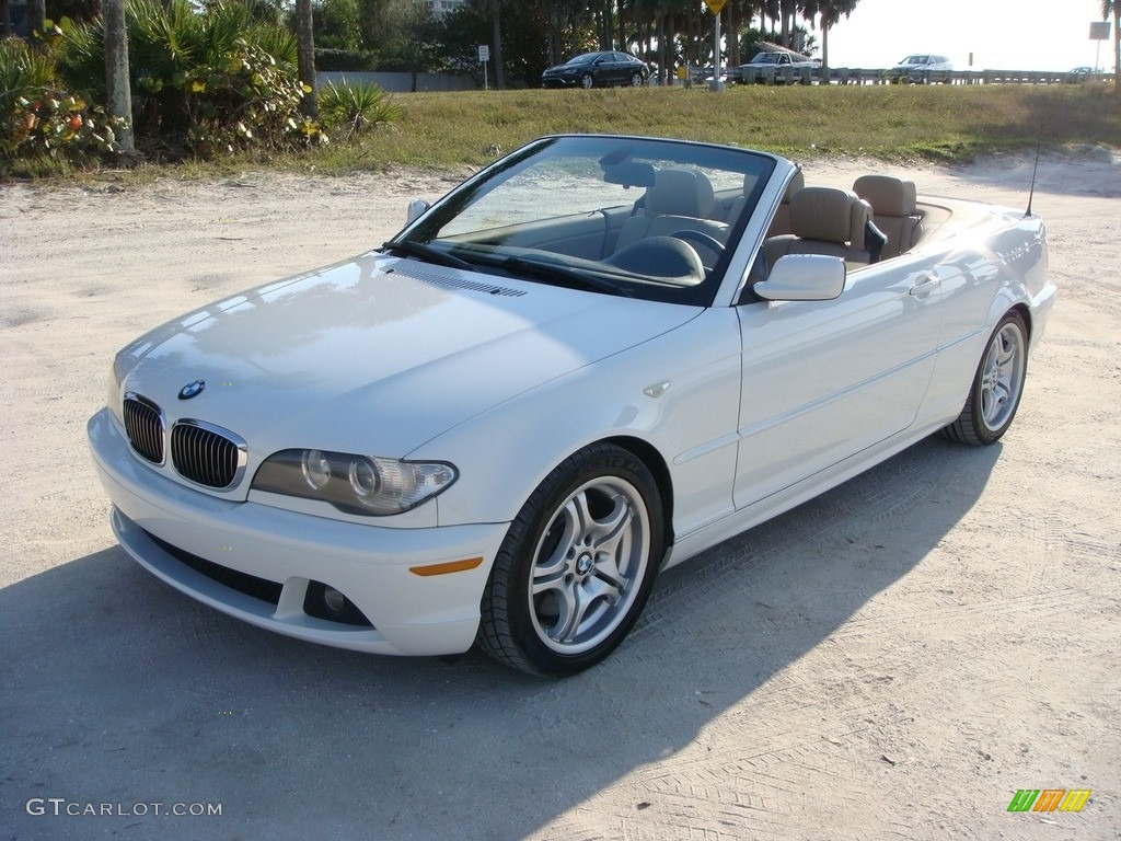2006 3 Series 330i Convertible - Alpine White / Natural Brown photo #3