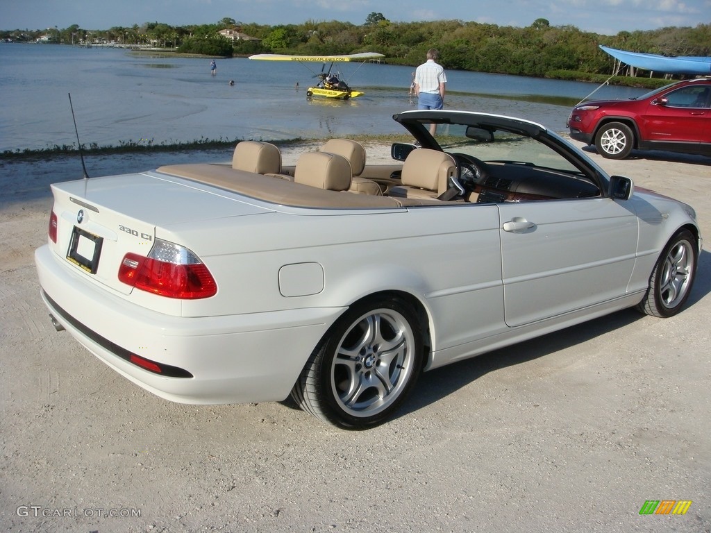 2006 3 Series 330i Convertible - Alpine White / Natural Brown photo #7