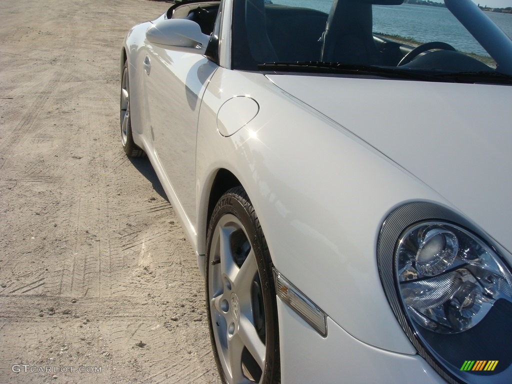 2005 911 Carrera Cabriolet - Carrara White / Black photo #9