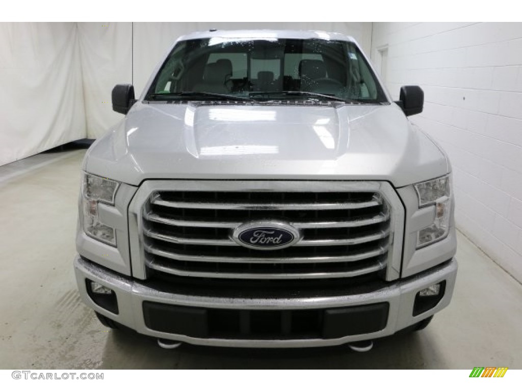 2016 F150 XLT SuperCab 4x4 - Ingot Silver / Medium Earth Gray photo #2