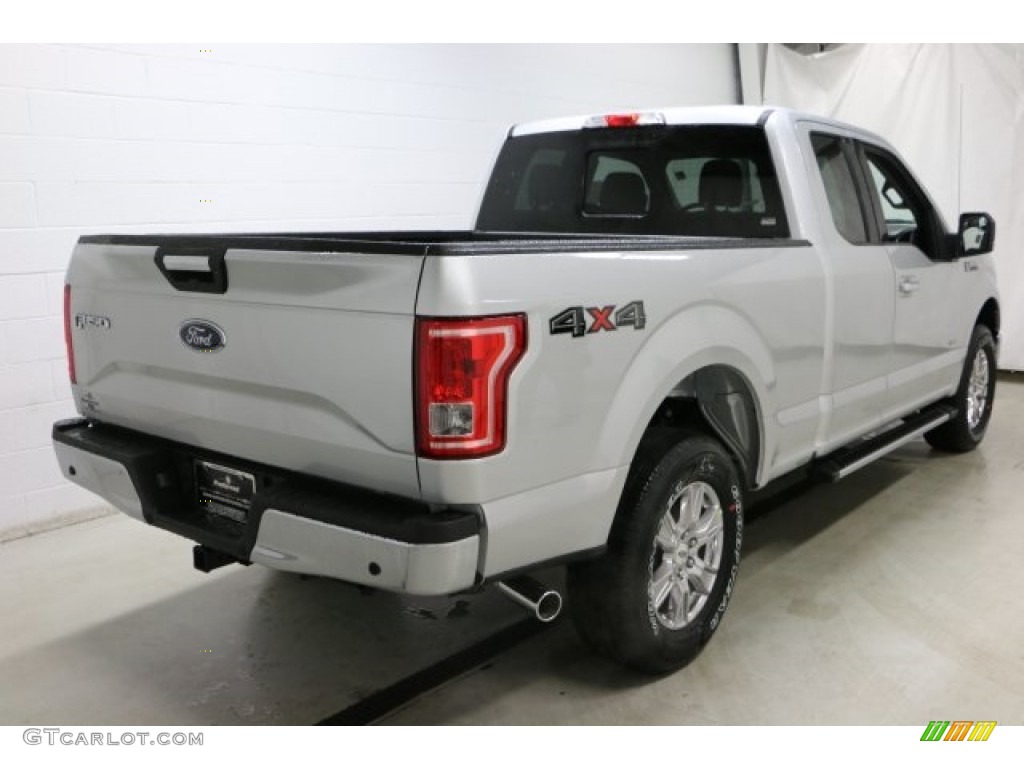 2016 F150 XLT SuperCab 4x4 - Ingot Silver / Medium Earth Gray photo #4