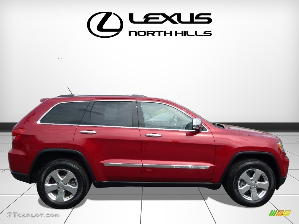 2011 Grand Cherokee Limited 4x4 - Inferno Red Crystal Pearl / Black/Light Frost Beige photo #2