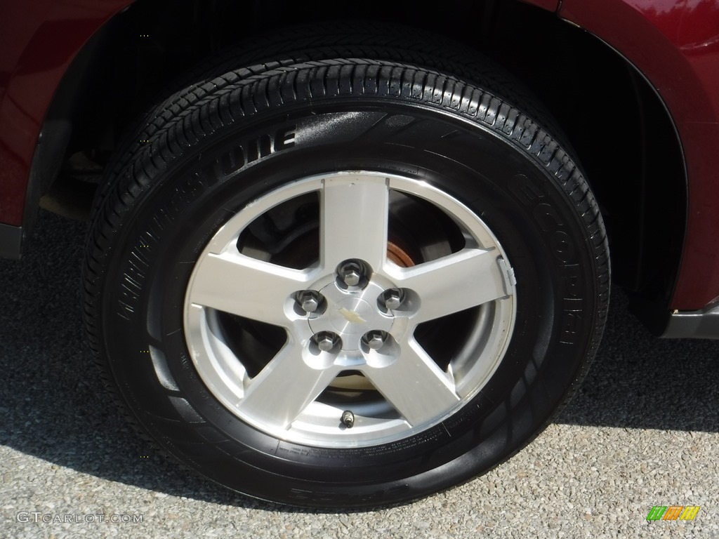 2009 Equinox LS AWD - Deep Ruby Red Metallic / Light Gray photo #9