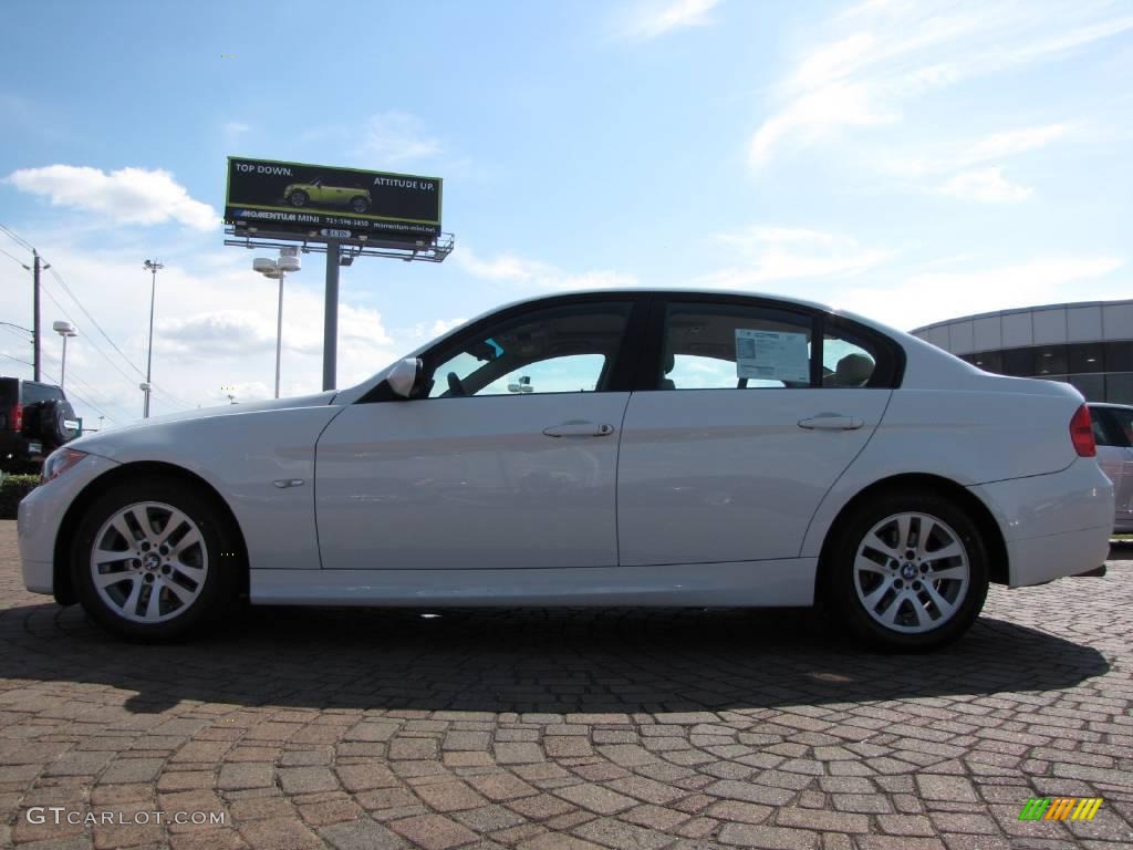 2006 3 Series 325i Sedan - Alpine White / Beige photo #2