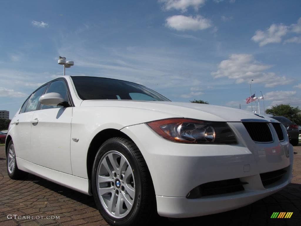 2006 3 Series 325i Sedan - Alpine White / Beige photo #7