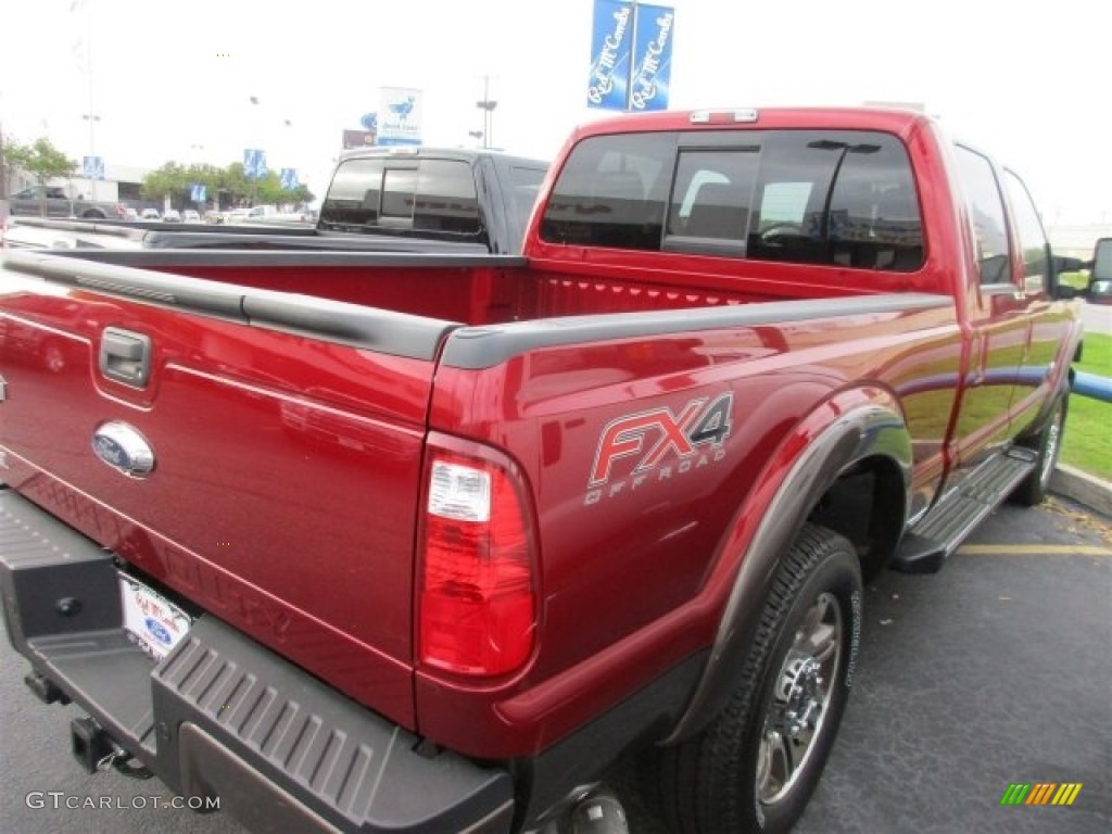 2016 F250 Super Duty King Ranch Crew Cab 4x4 - Ruby Red Metallic / King Ranch Mesa/Adobe photo #8