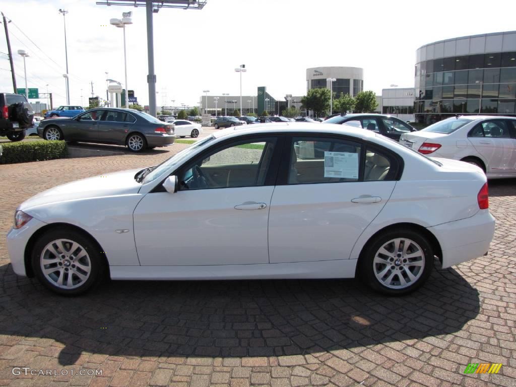 2006 3 Series 325i Sedan - Alpine White / Beige photo #10