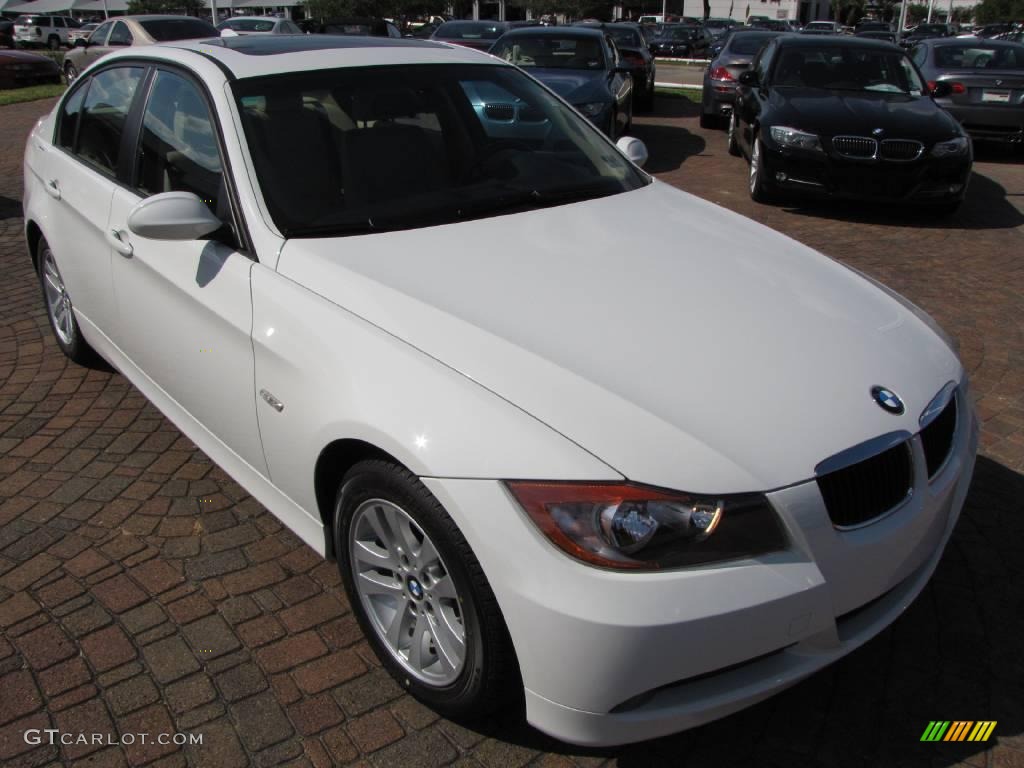 2006 3 Series 325i Sedan - Alpine White / Beige photo #15