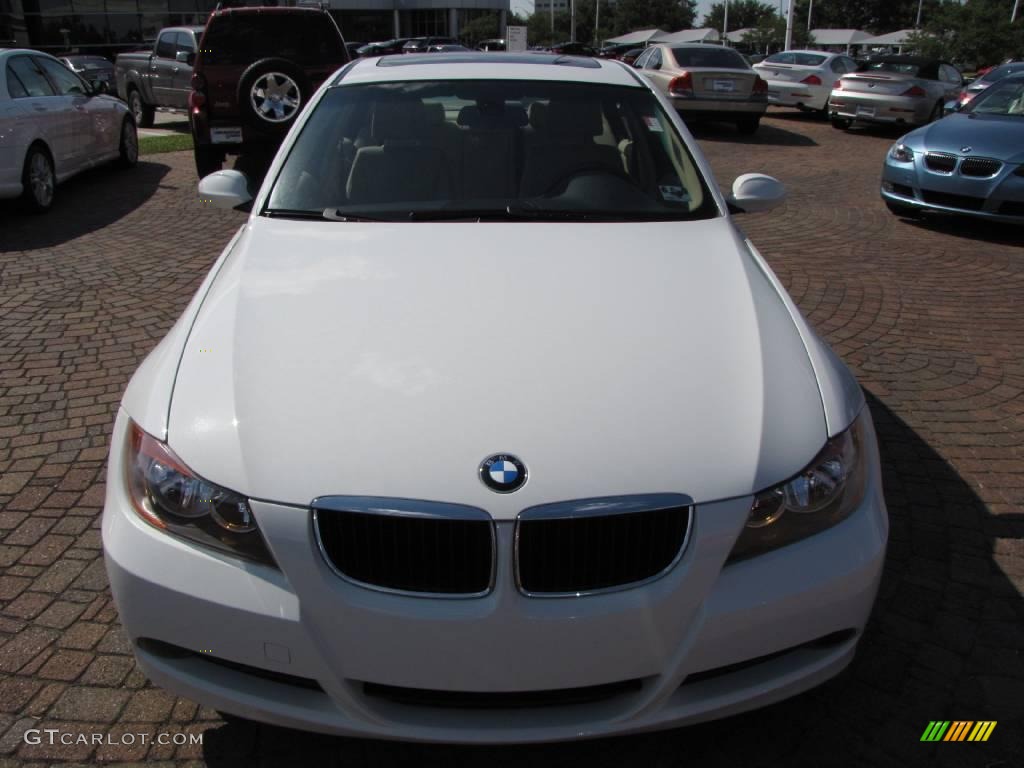 2006 3 Series 325i Sedan - Alpine White / Beige photo #16