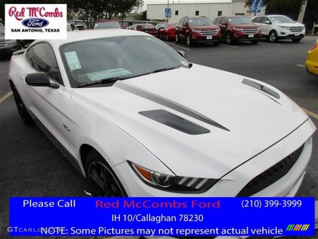 2016 Mustang GT/CS California Special Coupe - Oxford White / California Special Ebony Black/Miko Suede photo #1