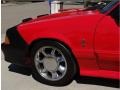 1993 Bright Red Ford Mustang SVT Cobra Fastback  photo #2