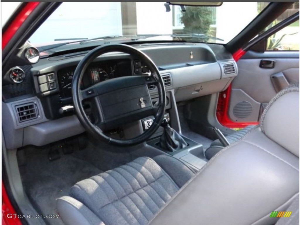 1993 Mustang SVT Cobra Fastback - Bright Red / Grey photo #12