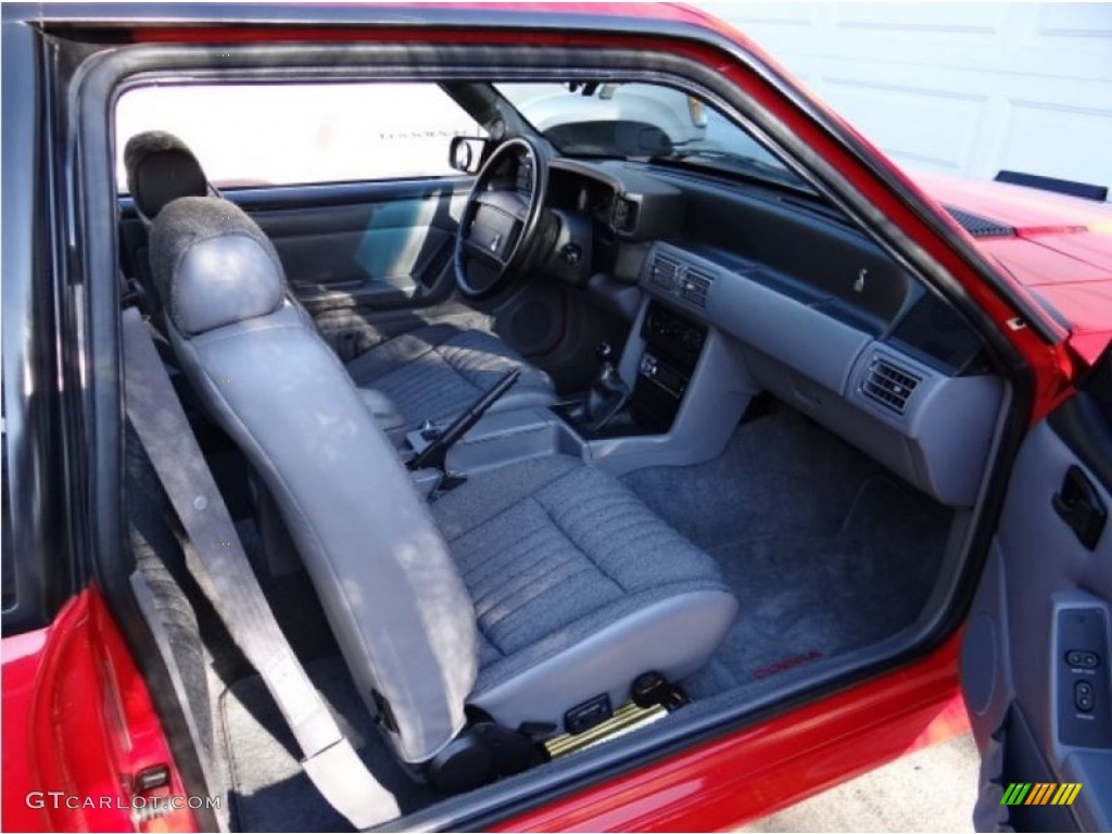 1993 Mustang SVT Cobra Fastback - Bright Red / Grey photo #14