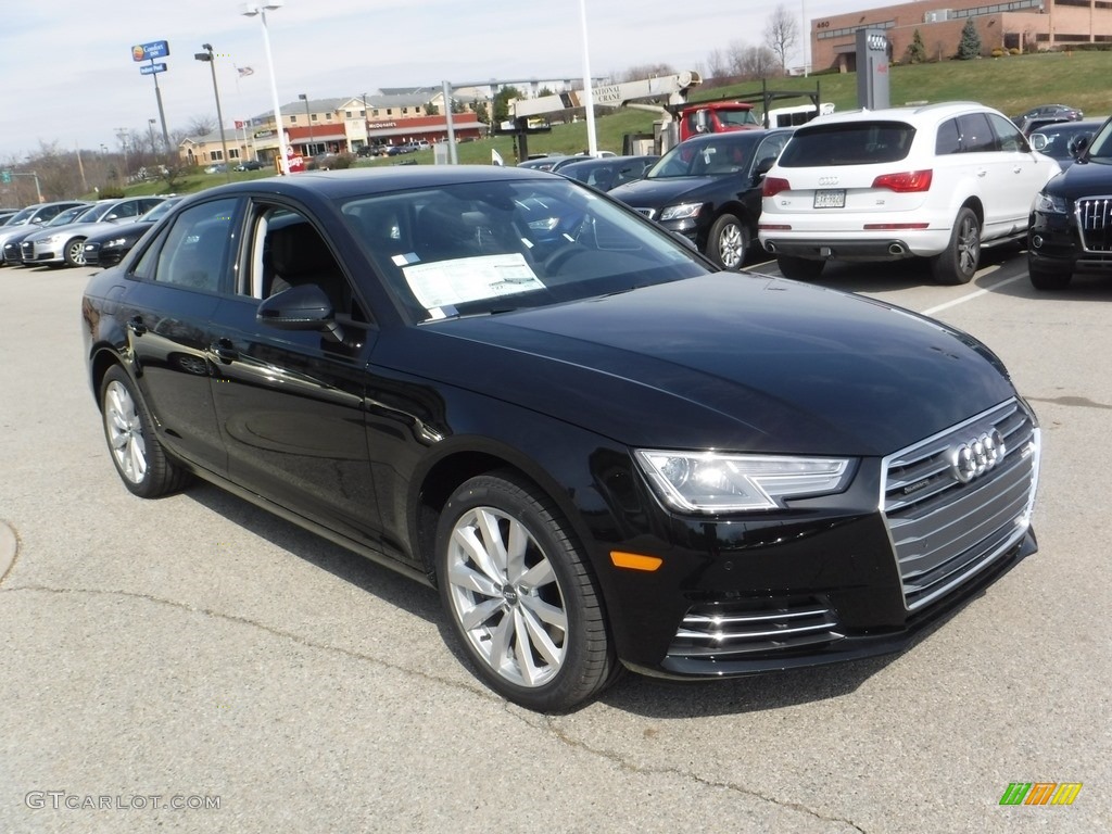 Mythos Black Metallic 2017 Audi A4 2.0T Premium quattro Exterior Photo #111776636