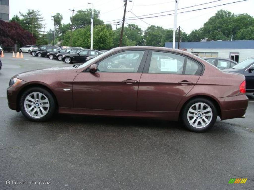 2006 3 Series 325i Sedan - Barrique Red Metallic / Beige photo #5