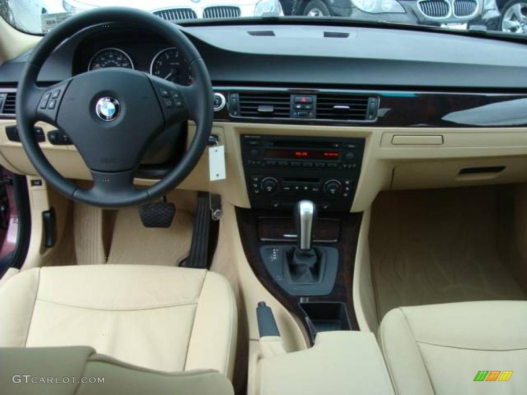 2006 3 Series 325i Sedan - Barrique Red Metallic / Beige photo #12