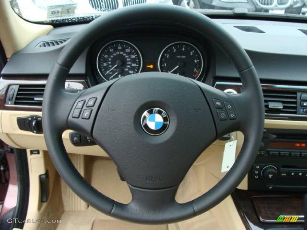 2006 3 Series 325i Sedan - Barrique Red Metallic / Beige photo #13