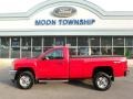 Victory Red - Silverado 2500HD WT Regular Cab 4x4 Photo No. 7