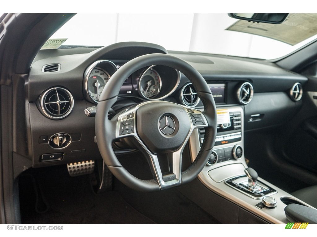 2016 SLK 300 Roadster - Black / Black photo #5