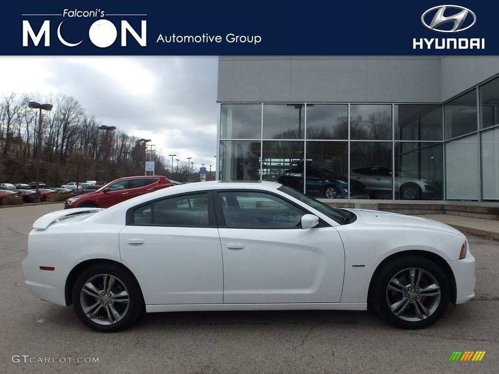 2014 Charger R/T AWD - Bright White / Black/Red photo #1