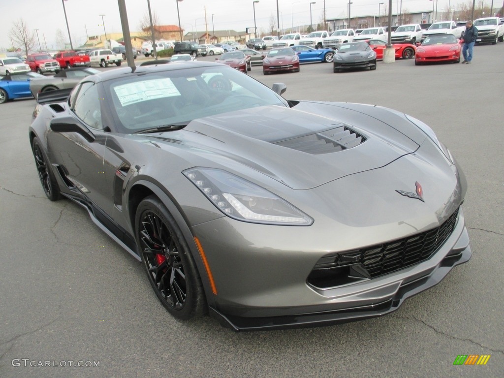2016 Corvette Z06 Coupe - Shark Gray Metallic / Gray photo #1
