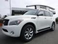 2012 Moonlight White Infiniti QX 56 4WD  photo #2