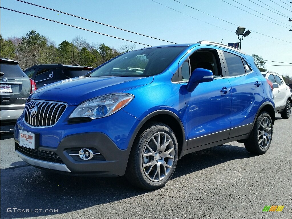 2016 Coastal Blue Metallic Buick Encore Sport Touring Awd 111770462 2016 Encore Sport Touring Awd Coastal Blue Metallic Anium Photo 1