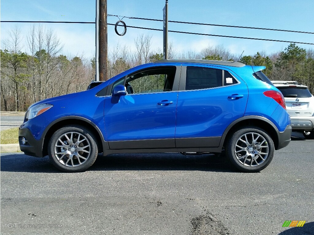 Coastal Blue Metallic 2016 Buick Encore Sport Touring AWD Exterior Photo #111787403