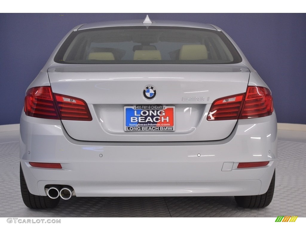 2016 5 Series 528i Sedan - Glacier Silver Metallic / Venetian Beige/Black photo #5