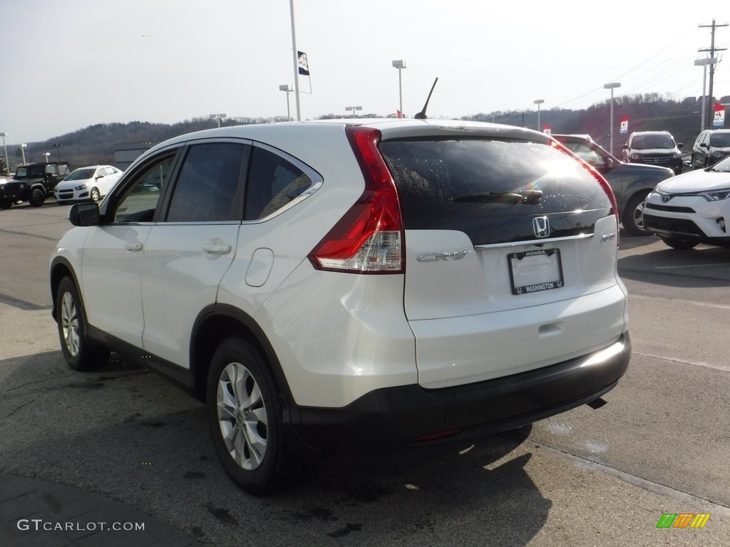 2013 CR-V EX AWD - White Diamond Pearl / Beige photo #6