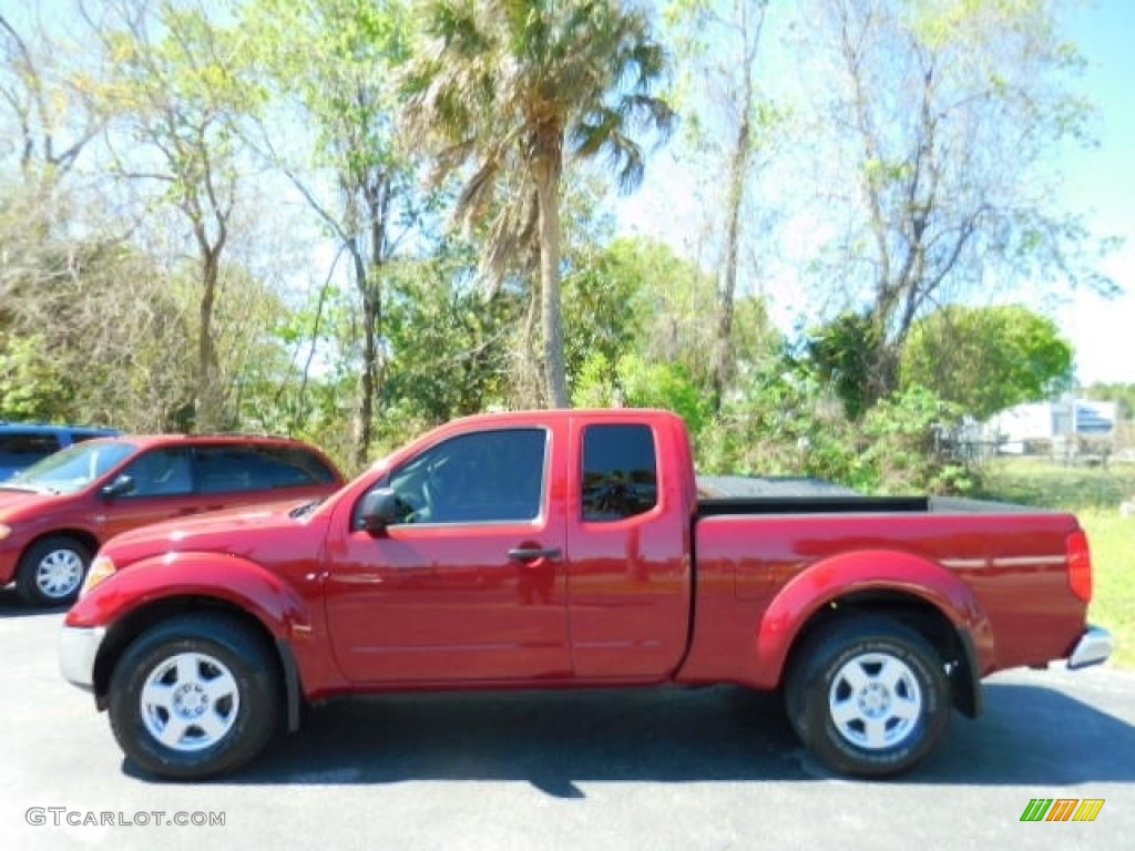 2006 Frontier SE King Cab 4x4 - Red Brawn / Desert photo #2