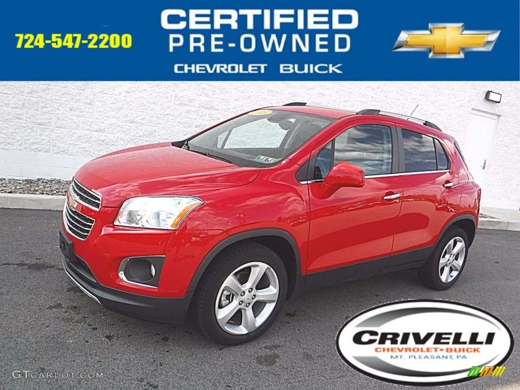 2015 Trax LTZ AWD - Blaze Red / Jet Black/Light Titanium photo #1