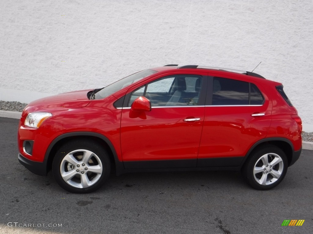 2015 Trax LTZ AWD - Blaze Red / Jet Black/Light Titanium photo #2