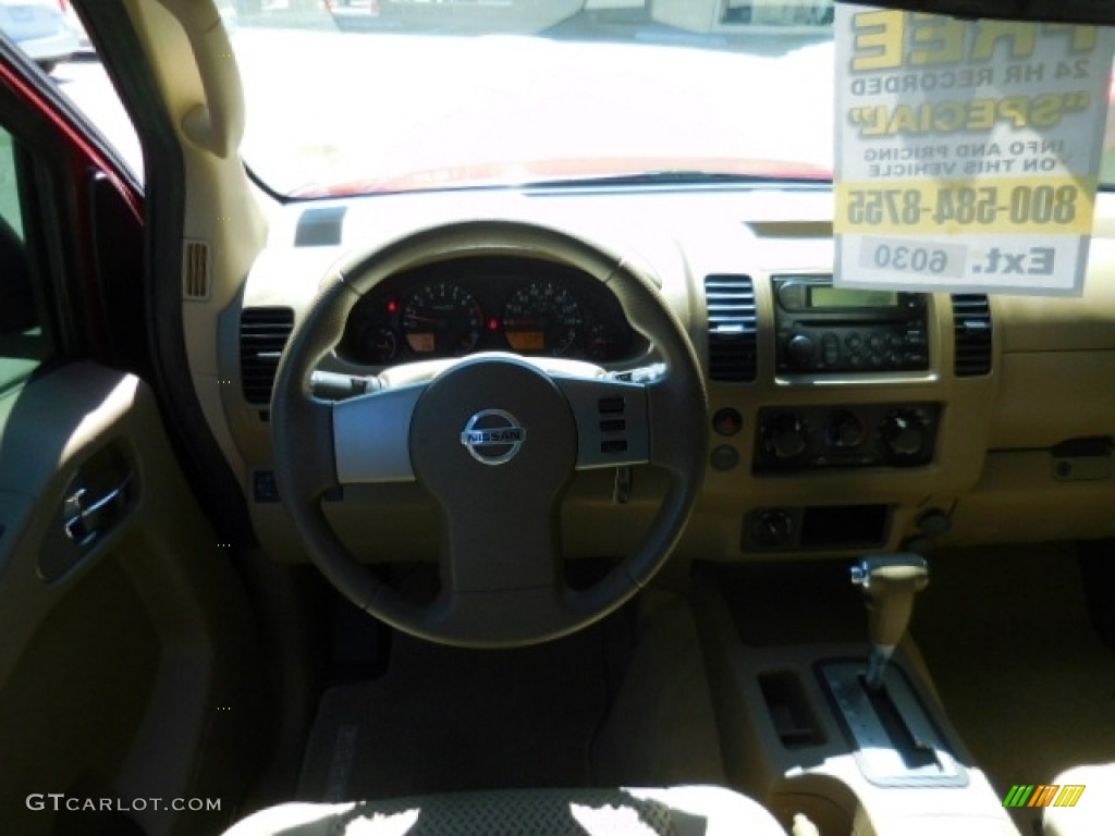 2006 Frontier SE King Cab 4x4 - Red Brawn / Desert photo #6