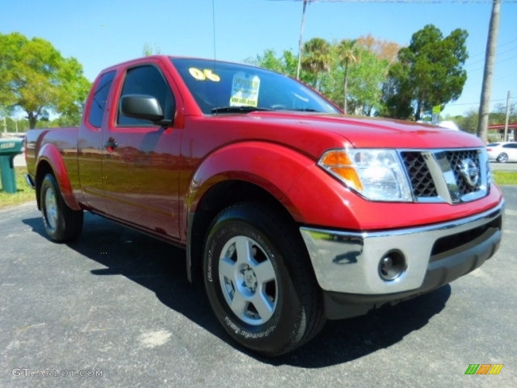 2006 Frontier SE King Cab 4x4 - Red Brawn / Desert photo #10