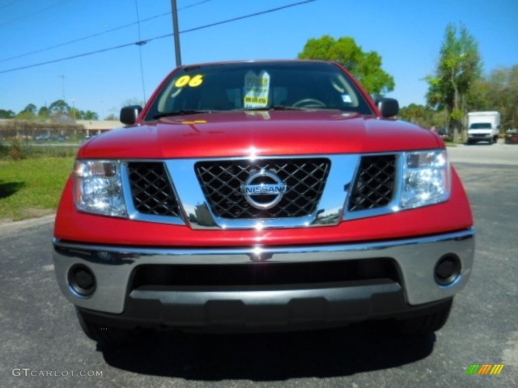 2006 Frontier SE King Cab 4x4 - Red Brawn / Desert photo #13