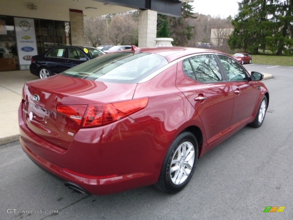 2013 Optima LX - Remington Red / Beige photo #2