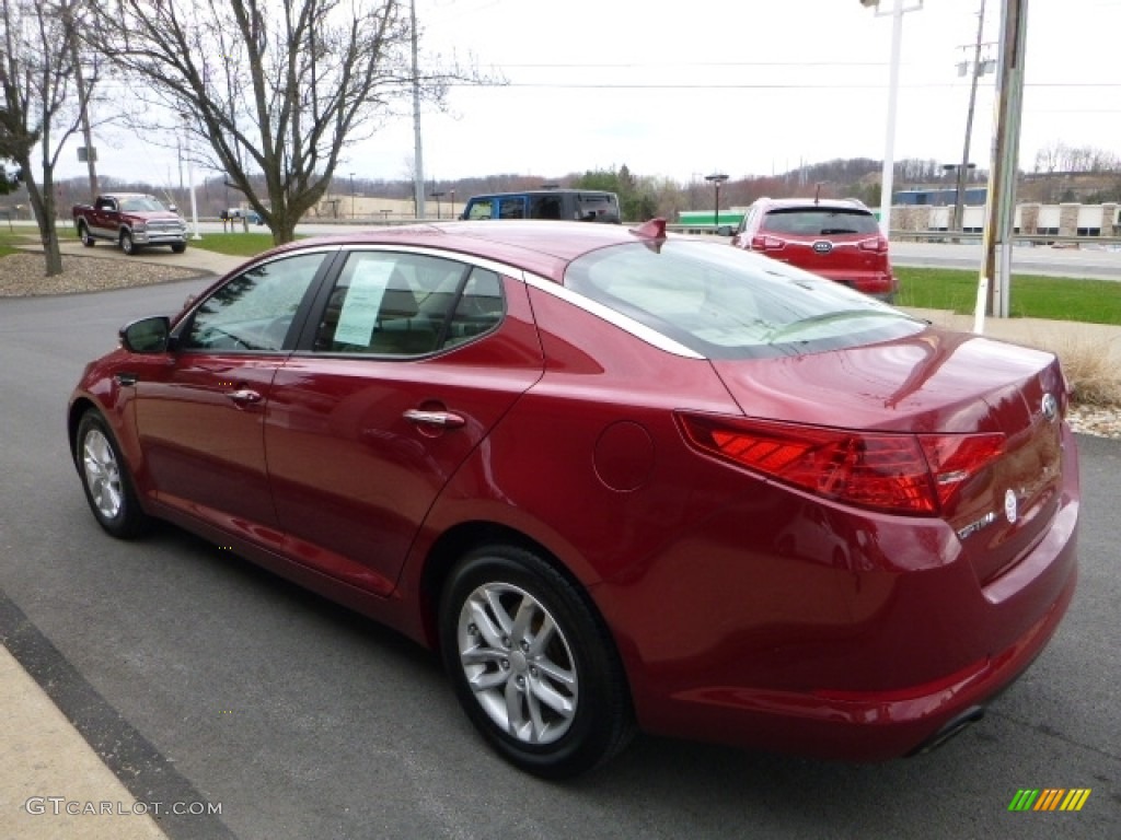 2013 Optima LX - Remington Red / Beige photo #11