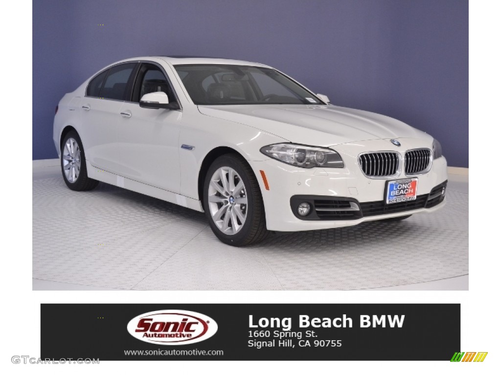 2016 5 Series 535i Sedan - Alpine White / Black photo #1