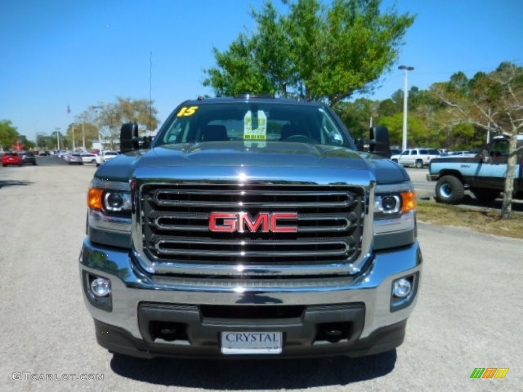 2015 Sierra 2500HD SLE Crew Cab 4x4 - Stealth Gray Metallic / Jet Black photo #13