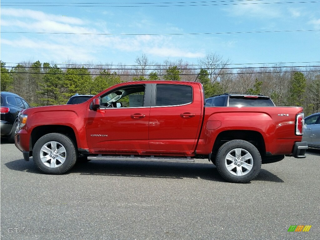 2016 Canyon SLE Crew Cab 4x4 - Copper Red Metallic / Cocoa/Dune photo #3