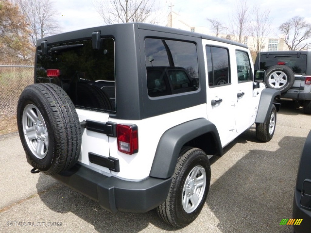 2016 Wrangler Unlimited Sport 4x4 - Bright White / Black photo #8